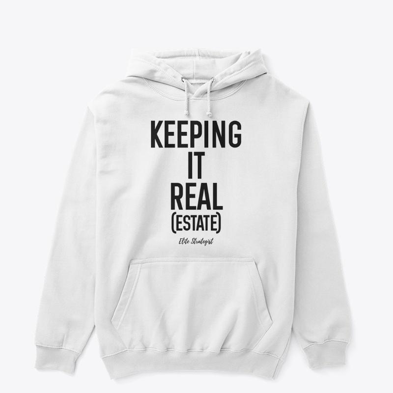 KEEPING IT REAL Hoodie (WHITE)