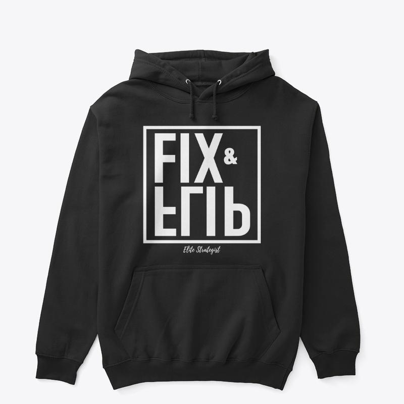 FIX & FLIP Hoodie (BLACK/GRAY)