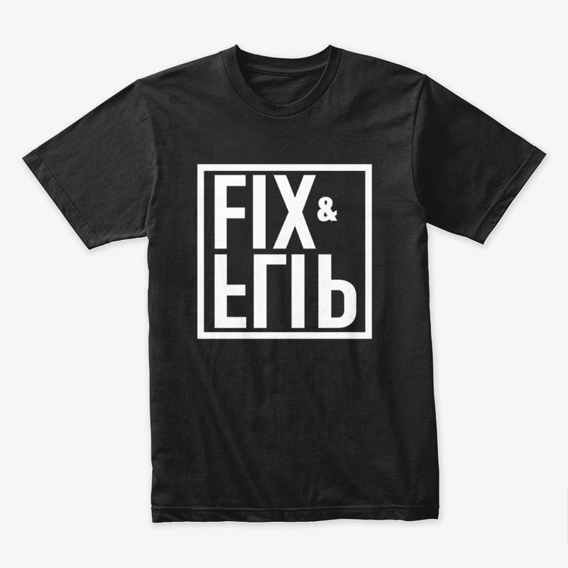 FIX & FLIP T-Shirt (BLACK/GRAY)